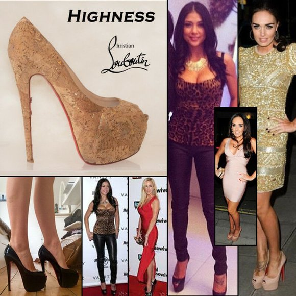 Christian Louboutin Brown Highness Cork Platform - Picture 2 of 15